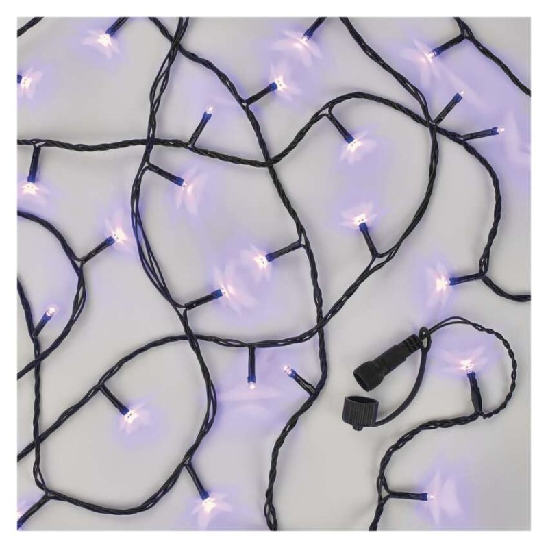 Standard LED spojovacia vianočná reťaz, 10 m, vonkajšia aj vnútorná, fialová 7