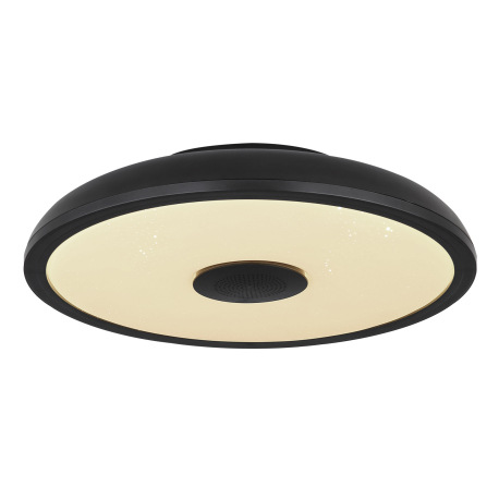 Stropné svietidlo, plast čierny/biely, Bluetooth, reproduktor 3W, pamäťová funkcia, nočné svetlo, tr