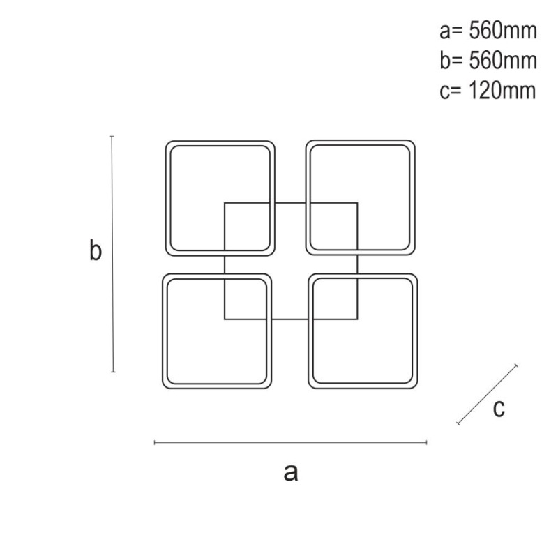 LED stropné svietidlo + diaľkový ovládač 85W - J3320/B 4
