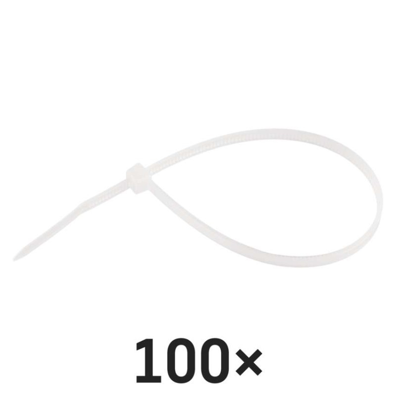 Sťahovacia páska 200×3,5, biela, 100 ks