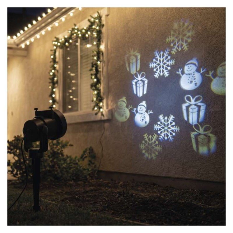Dekoratívny LED projektor – 6 motívov, pre exteriér aj interiér 1