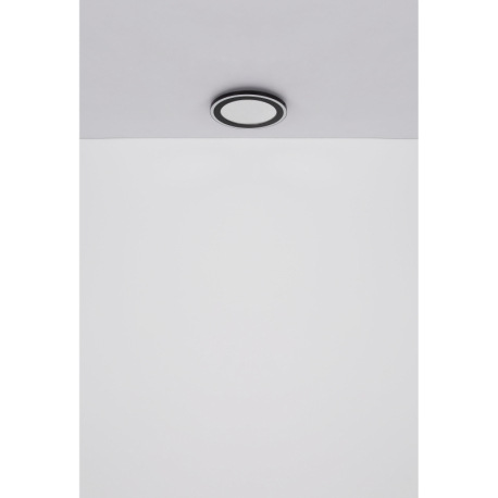 Stropné svietidlo, kov čierny matný, plast čierny matný/biely, niekoľko úrovní pomocou nástenného sp 8