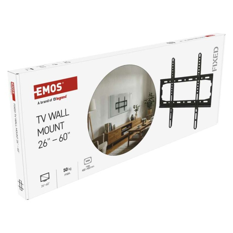 Pevný nástenný TV držiak 26-60" (65–152 cm) 10
