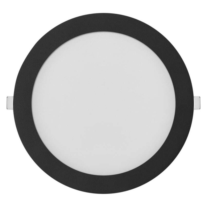 LED vstavané svietidlo NEXXO, kruhové, čierne, 18W, CCT 3