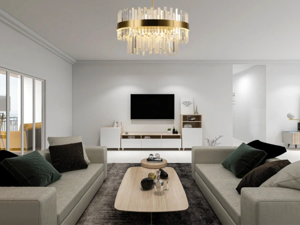 LED krištáľový luster + diaľkový ovládač 80W - J6321/C 7