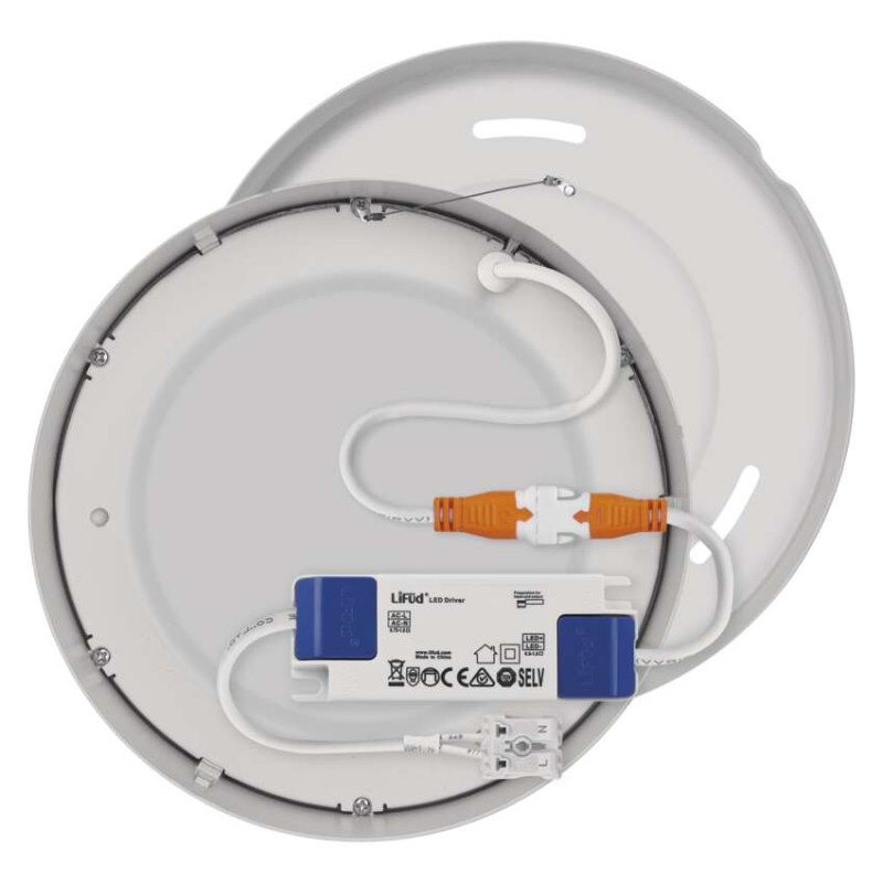 LED prisadené svietidlo, kruhové, biele, 12,5W, Neutrálna biela 11