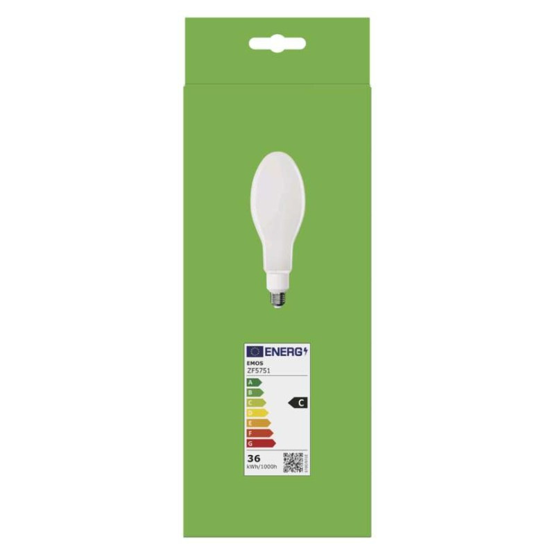 LED žiarovka Filament ED90 / E27 / 36 W (327 W) / 6 000 lm / neutrálna biela 5