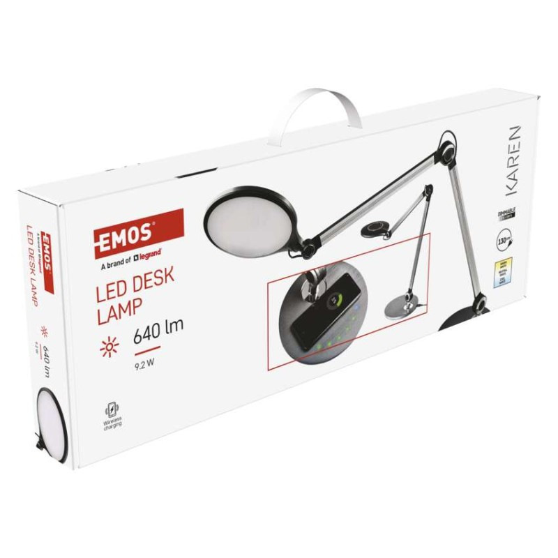 LED stolná lampa KAREN, čierna 13