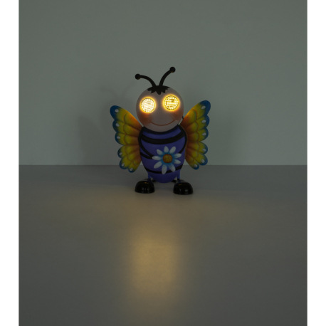 Solárne svietidlo, kov, viacfarebný matný, plast čierny matný, vypínač, batéria súčasťou balenia AAA 10