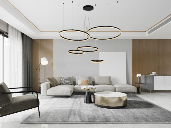 LED závesné svietidlo s diaľkovým ovládačom 220W - J4372/B 5