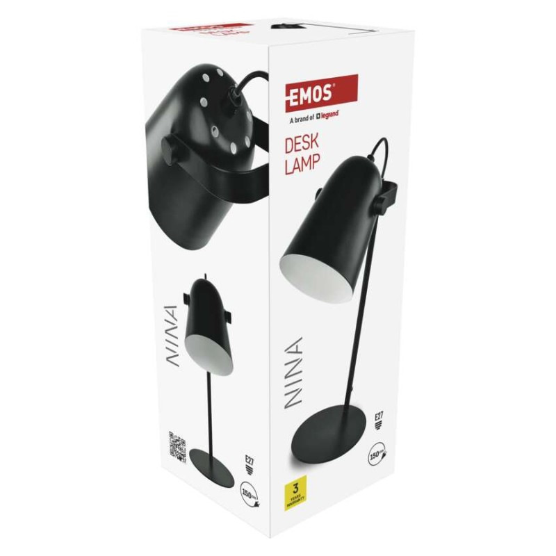 Stolná lampa NINA, čierna 11