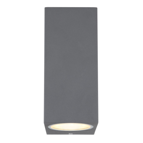Vonkajšie svietidlo, hliník antracit, sklo priehľadné, svieti smerom hore a dole, IP44, ŠxV:70x150, 10