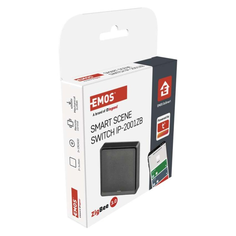 GoSmart Prenosný ovládač scén IP-2001ZB, ZigBee 3.0, 1-tlačidlový 10