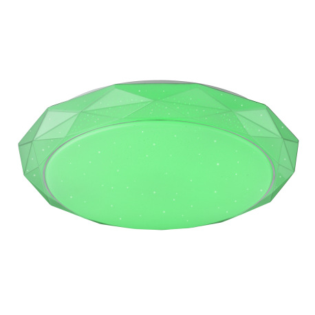 Stropné svietidlo, kov biely, akryl satinovaný, trblietavý efekt, zmena farby svetla 3000-6500K, RGB 11