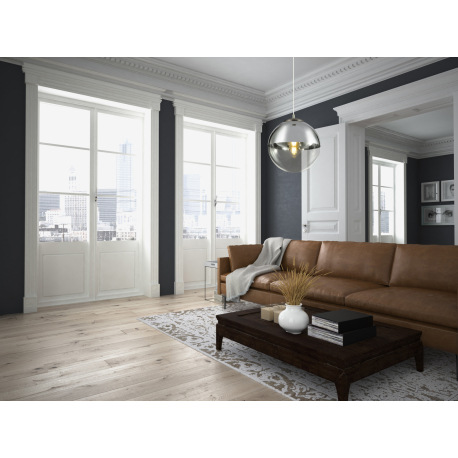 Závesné svietidlo, kov nikel matný, sklo priehľadné chróm, Ø300, V:1200, bez žiarovky 1xE27, max. 40 10