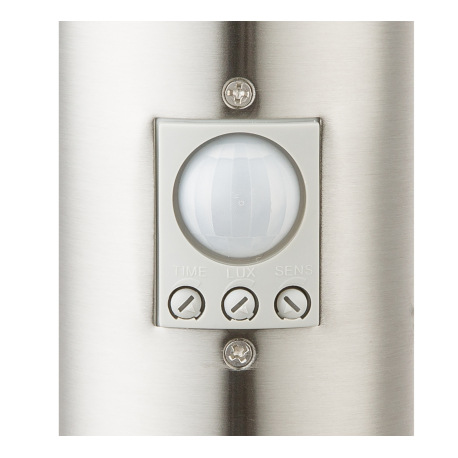 Vonkajšie svietidlo, nerezová ocel, plast biely, IP44, senzor: 90 °, dosah: 9m, Ø 127, V: 450, bez ž 5