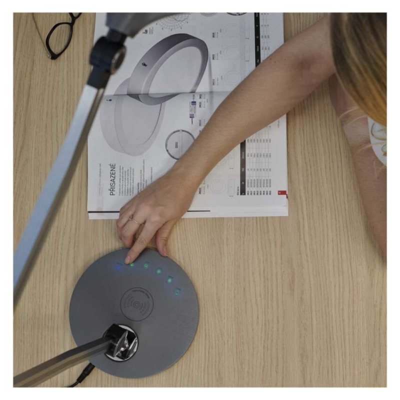 LED stolná lampa KAREN, čierna 6