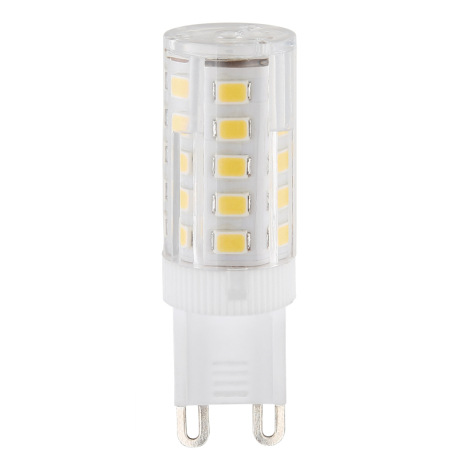 LED žiarovka, hliník, plast priehľadný, polykarbonát biely, Ø16, V:50, 1xG9 LED 3.5W 230V, 380lm, 40 2