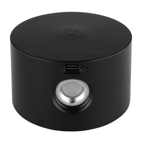 Nabíjateľná stolová lampa kov čierny, dotykový stmievač, pamäťová funkcia, bez adaptéra, bat CR18650 7