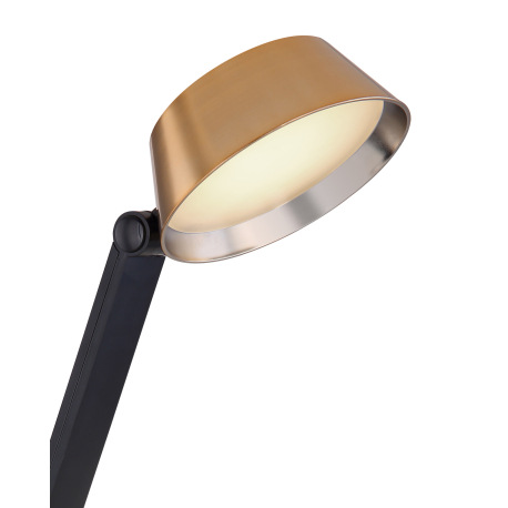 Stolová lampa, kov zlatý, čierny plast, pripojenie USB, stmievateľné, fixácia farieb, dotykové zapnu 4