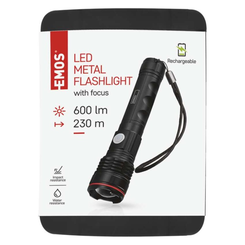 LED nabíjacie kovové svietidlo, 600 lm 7