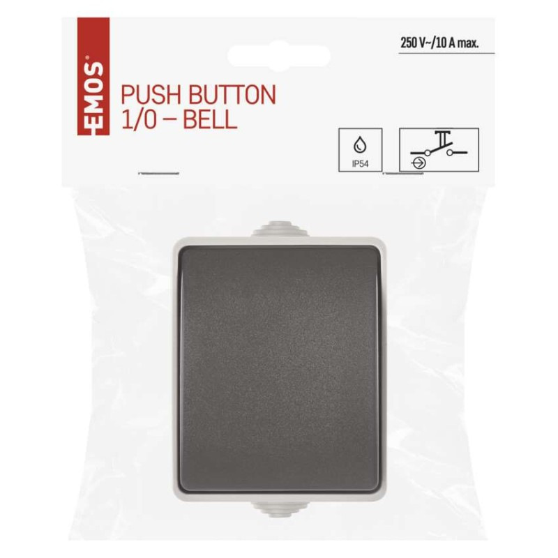 Ovládač tlačidlový 1/0, IP54 3