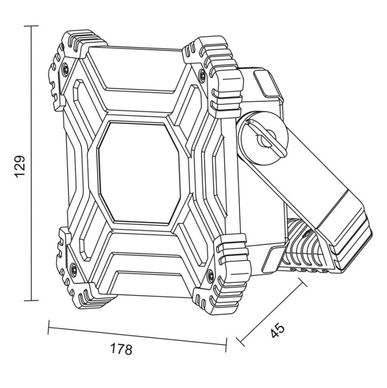 LED pracovné nabíjacie svietidlo / reflektor 20W - WL22R 1