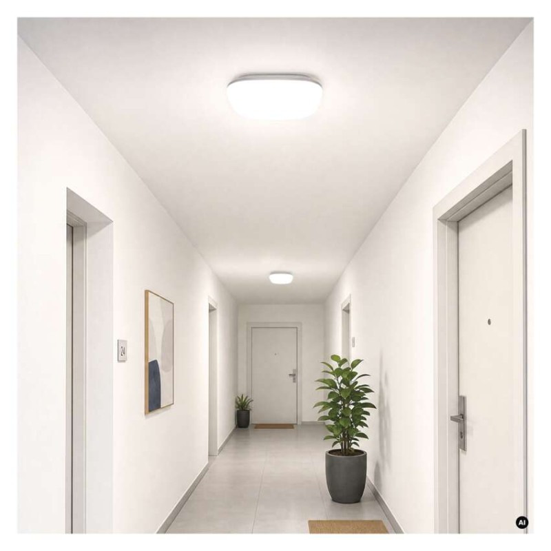 LED prisadené svietidlo DORI EVO, štvorcové, 24W, Neutrálna biela 2