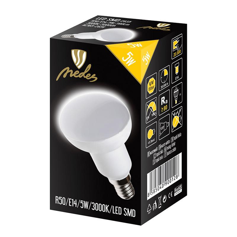 LED žiarovka 5W - R50 / E14 / SMD / 3000K - ZLS213 1