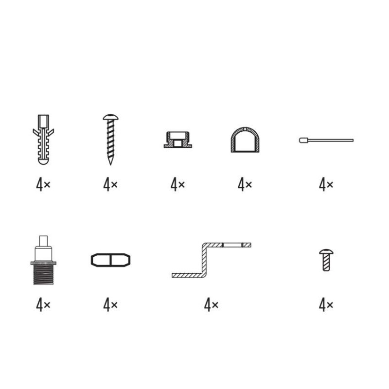 4 lanká pre LED panel 60×60cm