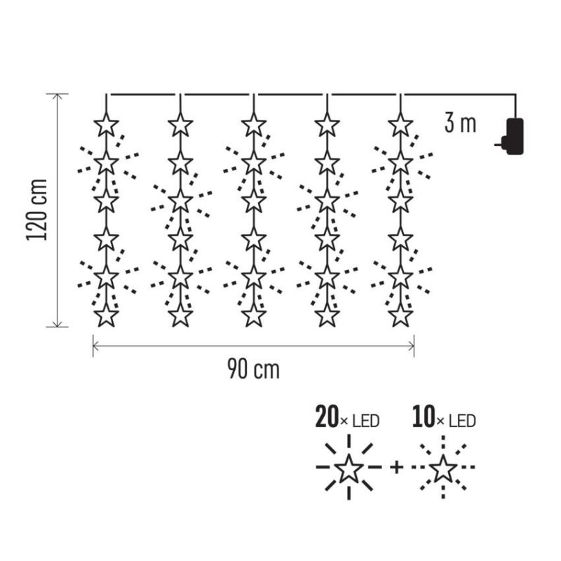 VIAN ZAVES DCGW01 30LED WW 8