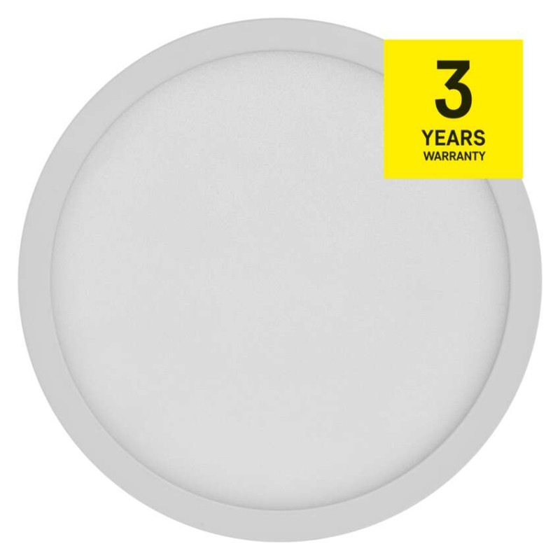 LED prisadené svietidlo, kruhové, biele, 12,5W, Neutrálna biela 12