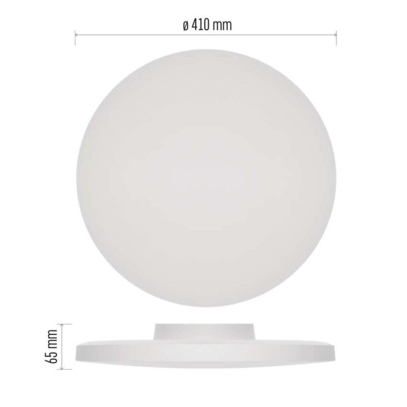 LED prisadené svietidlo DIONI, kruhové, biele, 32W, CCT 2