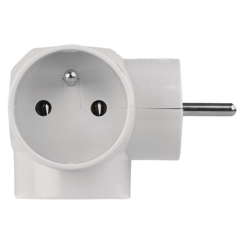 Rozbočovacia zásuvka 3× guľatá, 4