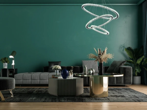 LED krištáľové svietidlo + diaľkový ovládač 210W - J6355/CH 4