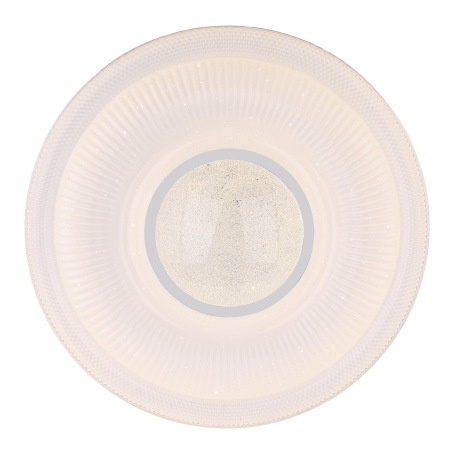 Stropné svietidlo, kov biely, chróm, akryl biely, sklenený krištáľ, trblietavý efekt, kompatibilné s 3