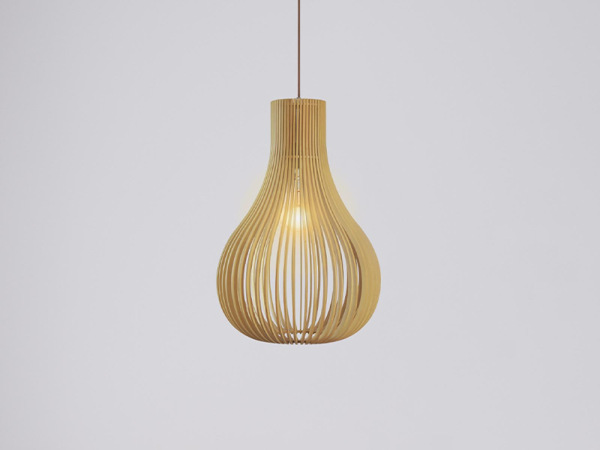 Závesný luster z masívneho dreva E27 / 310 - WRE081 1