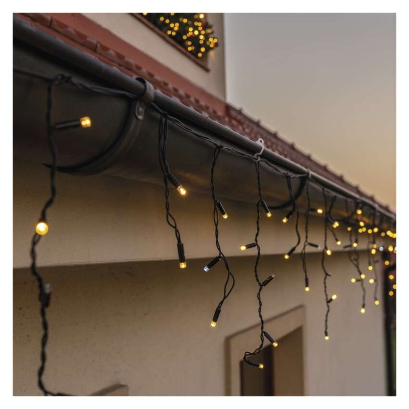 Profi LED spojovacia reťaz preblikávajúca – cencúle, 3 m, vonkajšia, teplá/studená biela 3