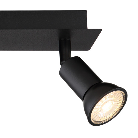 Stropné svietidlo kov čierny matný, DxŠxV: 400x60x90mm, bez žiaroviek 3xGU10 35W 230V 13