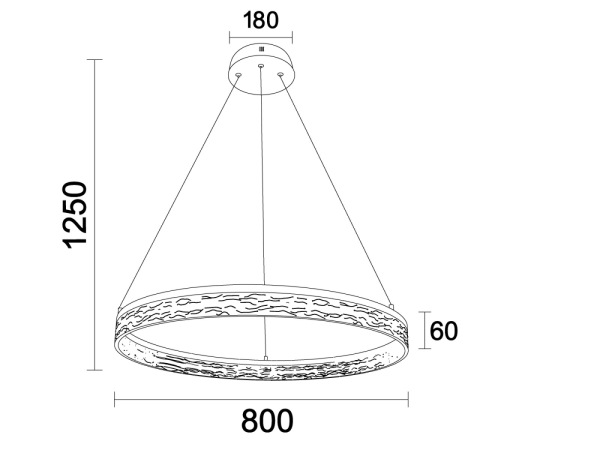 ALIANZ dizajnový závesný luster - N1004 3