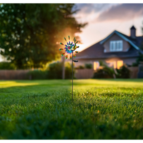 Solárne svietidlo, kov čierny matný, plast čierny matný, kov farebný, posuvný spínač, batéria AAA 30 10