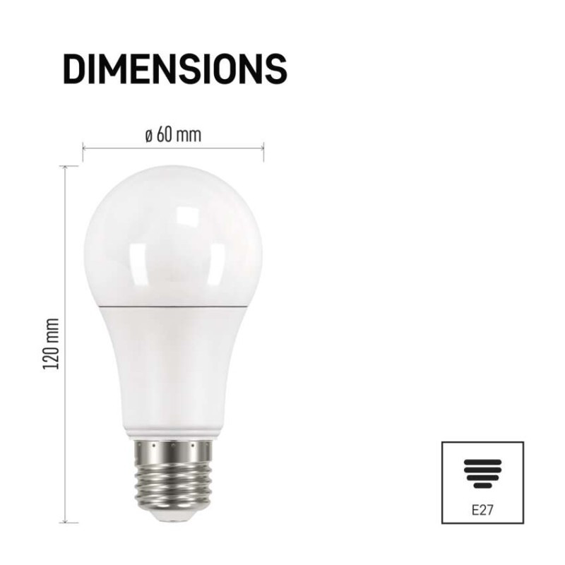LED žiarovka Classic A60 / E27 / 10,7 W (75 W) / 1 060 lm / teplá biela 2