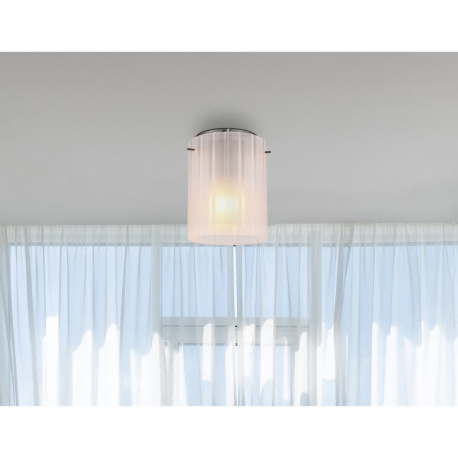 Stropné svietidlo, kov sivý tmavý, satinované sklo s drážkami, ø: 180mm, V: 230mm, bez žiaroviek 1xE 4