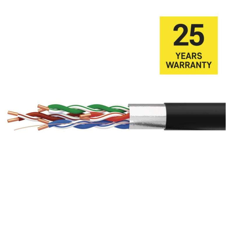 Datový kábel FTP 5E, outdoor, 100m 14