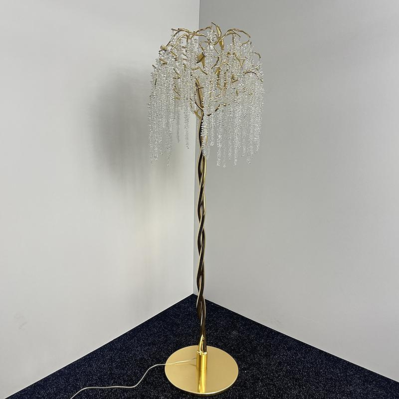 Luxusná krištáľová stojaca lampa 5 x G9 - CA021/F 3