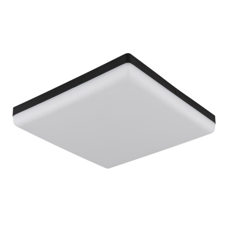 Stropné svietidlo, plast čierny, plast biely, DxŠxV: 300x300x50mm, vrátane LED 18W 230V, zdroj 2000l 8