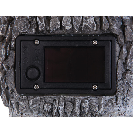 Solárne svietidlo, plast sivý, žaba, IP44, akumulátor AA 200mAh 1,2V, DxŠxV:170x140x210, vrátane 2xL 5