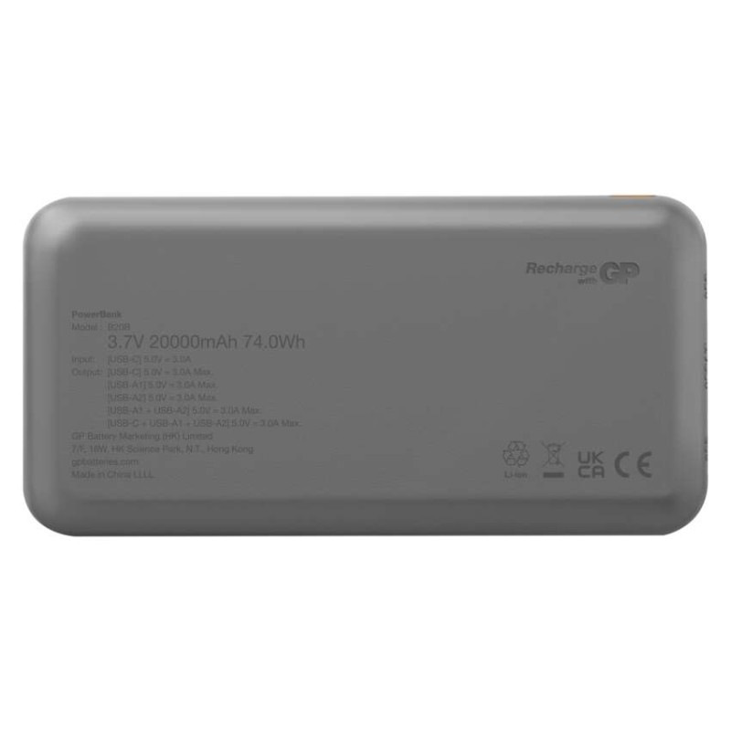 Power bank GP B+ Series, 20 000 mAh, 15 W, čierna 4