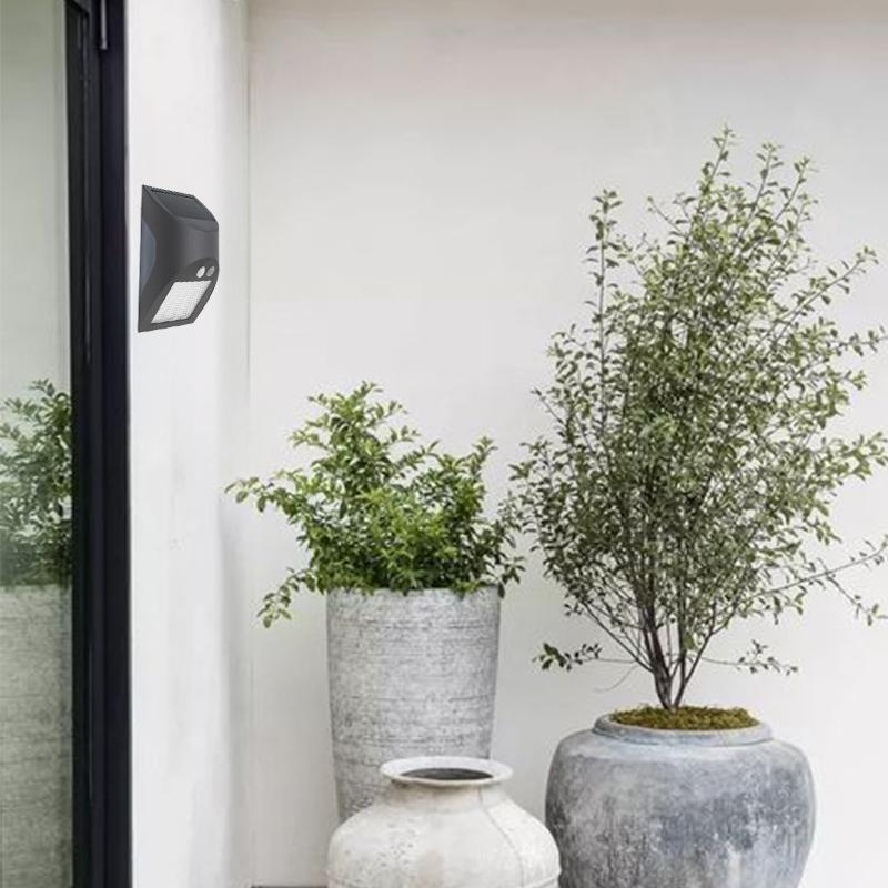 LED šedé nástenné solárne svietidlo 3W / 3000K / 4000K - LS225 4