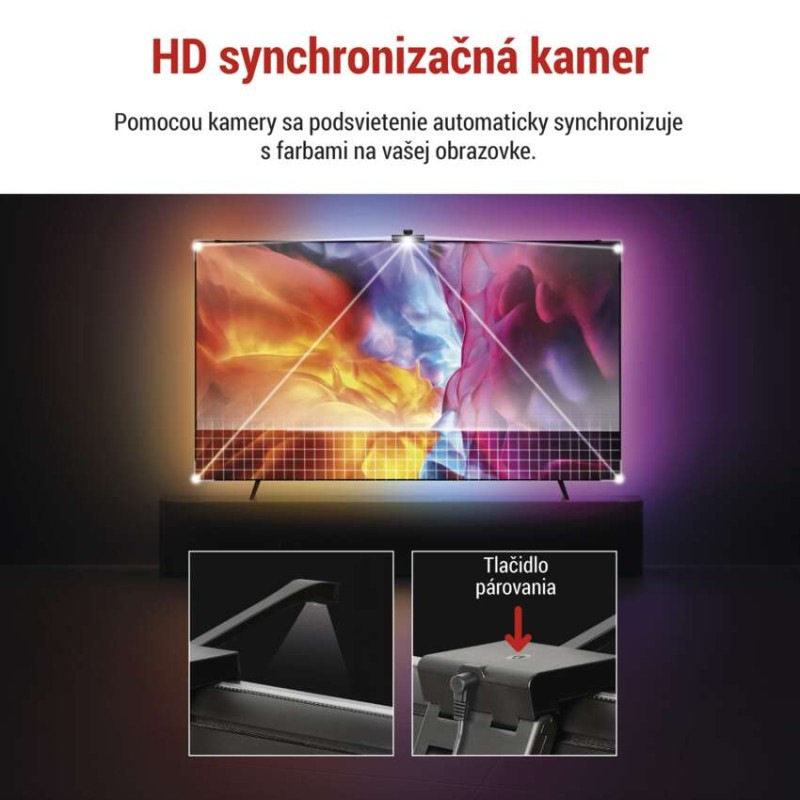 GoSmart Ambientné LED RGB osvetlenie za TV 65“ (164 cm) 5